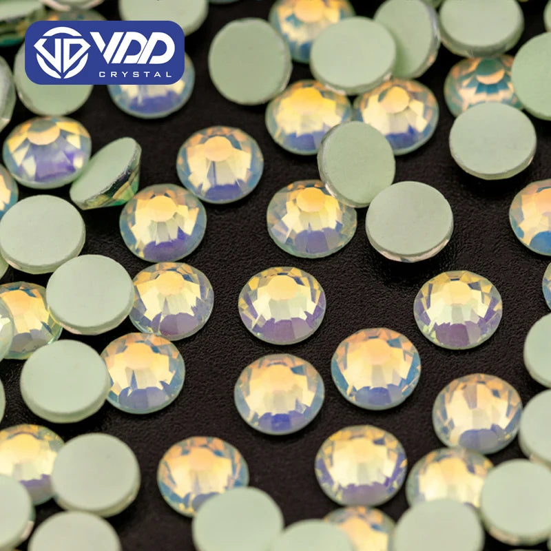 VDD 403 Peridot-Nebula SS6-SS30 Glass Rhinestone Crystal Flatback Glitter Strass Stone for DIY Crafts Nail Art Accessories