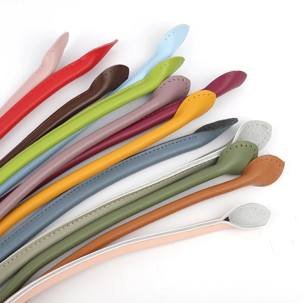 70CM Genuine Leather Handle Bag Shoulder DIY Purse Strap Handbags Belts Strap Replacement for Women Handmade Bags Accessories