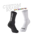 Customizable Cotton Sports Socks for Women Men Performance Terry Cushioned Basketball Crew Socks Custom Logo for Gym Sports