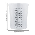 2Pcs 500ML Silicone Scale Pour Mixing Cups Eco-Friendly Liquid Measuring Jug with Useful Cooking Measure for DIY Use