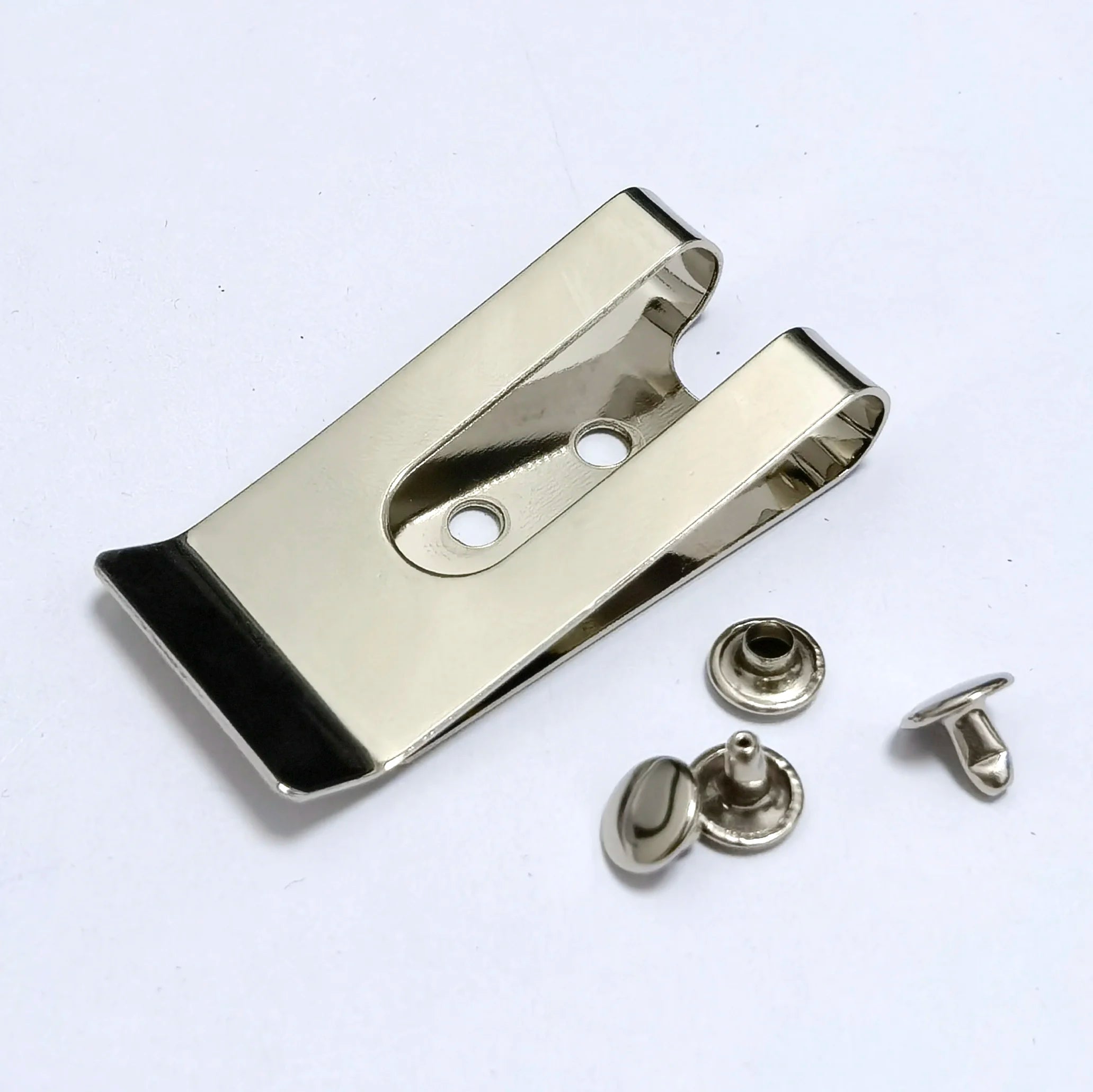 54x25mm Belt Holster Clip Clasp Spring Hook Buckles Keyring Hardware With 8mm Stud