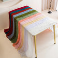 Wholesale Green Gauze Solid Cheese Cloth Table Runner for Wedding Table Decoration Party Cheesecloth Table Runners 90*300cm
