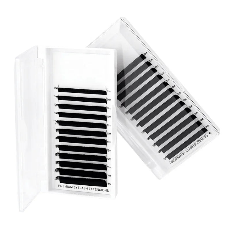 Top Quality Premium Eyelash Extensions Super Soft Double Tips Flat Root Lashes