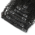 10 Inch to 22 Inch Longer Clip Ins Natural Hair Extension 100% Human Soft Loose Deep Wave Natural Hair Color MegaBDM