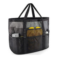 Wholesale Large Duffel Nylon Beach Tote Shoulder Bag Foldable Mesh Beach Bags Custom Large Women Beach Tote Bags