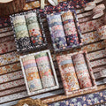 IMODA Stationery Wholesale 12 Rolls Washi Tape Set Masking Decorative Tapes for DIY Art Crafts Gift Wrapping Journaling Custom
