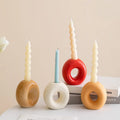 Creative Metal and Ceramic Candleholder for Home Decor Dining or Niche Seating Romantic Aromatherapy for Christmas