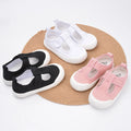 Hot Selling Wholesale  Girls Casual Walking Lovely Daily Shoes Kids Outdoor Sports Canvas White Blank Sneakers