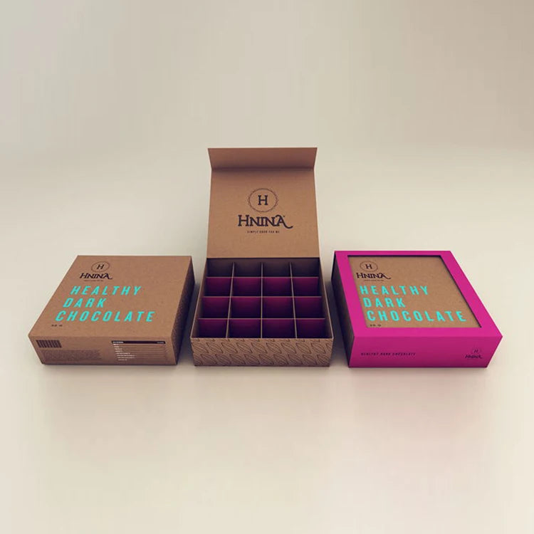 Wholesale Food Paper Chocolate Gift Packaging Box for Chocolate Candy Strawberry
