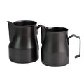 Custom Logo 350ML Black Color Stainless Steel Espresso Milk Frothing Pitcher Jug