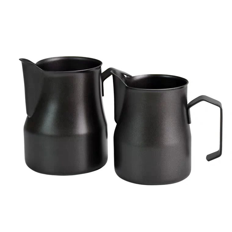 Custom Logo 350ML Black Color Stainless Steel Espresso Milk Frothing Pitcher Jug