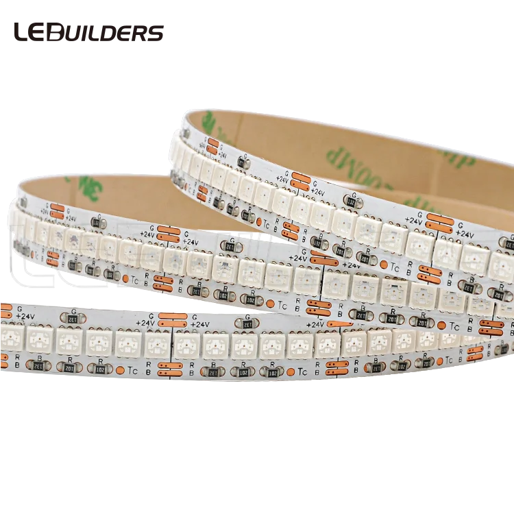 New Arrival 24V 240 Leds Per Meter Multicolor RGB Copper Led Strip 12mm Wide SMD 3838 Voice Control Cuttable IP65