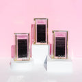 Private Label 0.03 0.05 0.07 Individual Lash Supplier Soft Matte Black Volume Lash Trays C D Fluffy Cashmere Eyelash Extensions