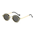 2024 New Retro Steampunk Sunglasses Cross-Border Foreign Trade Sunglasses Metal Plastic Sunglasses for Women