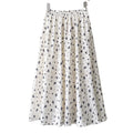 2024 Women's Midi Skirt New Summer Korean Style Casual Aesthetic Floral Print a Line High Waist Long Skirt Female Ladies Skirt