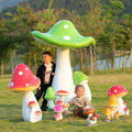 Mushroom Decor Fiberglass Mushroom Chair Resin Mushroom Ornament Decor Home for Garden Decoration