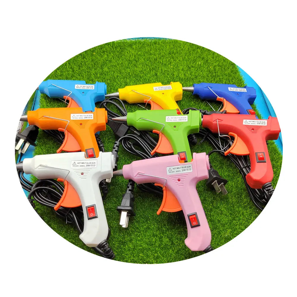 Hot Melt Glue Gun Jewelry Tools DIY Mini Household Industrial Guns Heat Temperature Thermo EU Repair Tool Use 7mm Glue