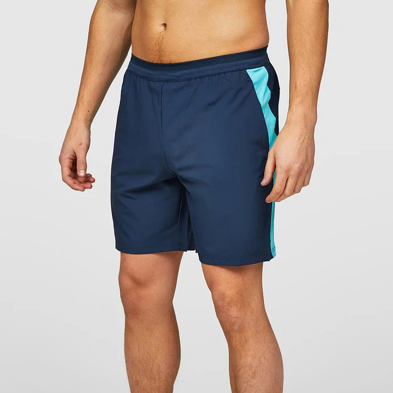 Wholesale Custom Logo Color Block Lightweight Training Sports Men's Shorts with Pockets
