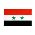 Ready Stock 100% Polyester Flying Style Double Sided 3*5ft the Syrian Arab Republic Flag
