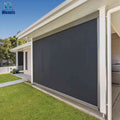 Electric Zip Screen Motorized Outdoor Roller Blinds Manual Patio Blind Rainproof Balcony Blinds