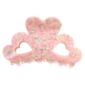 Midairy OEM ODM Customized Color Curved Rose Hair Claw Clips Luxury Hair Claw Clips for Women Girls Hair Accessories CSFZ0536