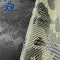 High Temperature Resistance Jacquard Camouflage Aramid Carbon Hybrid Weave Fabric Fiber Cloth Roll
