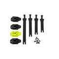 Complete Attachment Kit for Motocross/Enduro Boots Black & Fluorescent Yellow for Soccer Wear Made in Italy Model BR040-K-23445