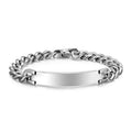 Wholesale Stainless Steel Blank Name Tag Bracelet Silver / Gold / Rose Gold / Black Bar Bracelet for Laser / Engraving logo