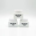 Luxury Cosmetic 50ml 60ml Matte White Gradient Glass Cream Jar With Gold Lid 5g 10g 20g 50g 100g 200g Glass Jars