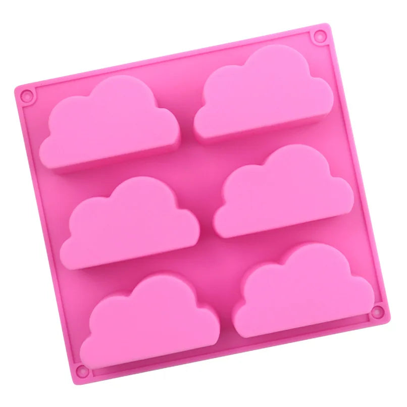 Saffron Cloud Shape Silicone Cake Mold Good Price Fashionable Soap Loaf Mold for Baking OEM/ODM Welcome