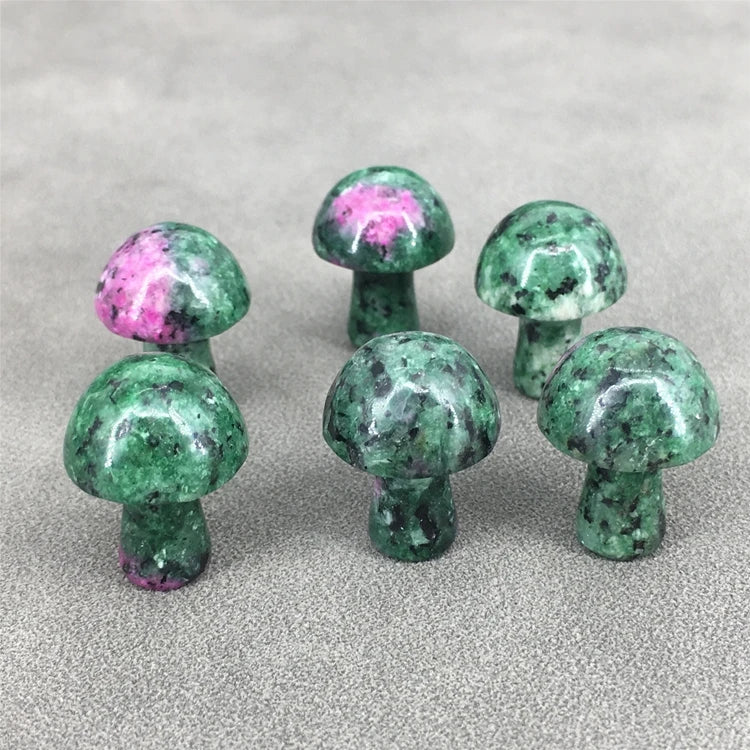 Diy Cheap customized healing decoration small natural quartz stone mini carving crystal gemstone amethyst mushroom ornament