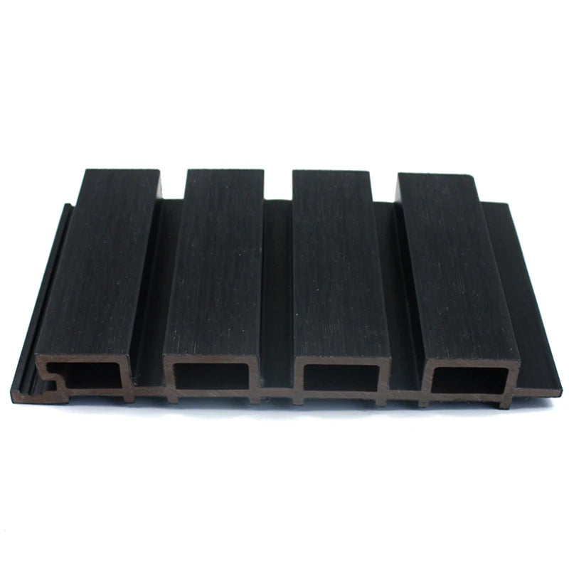 Factory Outdoor Decor Wood Plastic Composite Waterproof Asian Cladding Fluted Wall Board Exterior WPC Interlocking DUAL LOCK