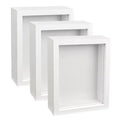 Wholesale A4 Modern Wood Photo Frame High Quality New Design Hollow Shadow Box Professional UV Printing Square Own Brand Service