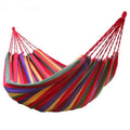Colorful Double Canvas Hammock for Outdoor Camping & Dormitory Use Manufacturer Wholesale Anti-Rollover Design