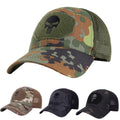 Camo Letter Pattern Sports Hat Camouflage Tactical Mesh Snapback Unisex Trucker Cap with Embroidered Patch Common Fabric