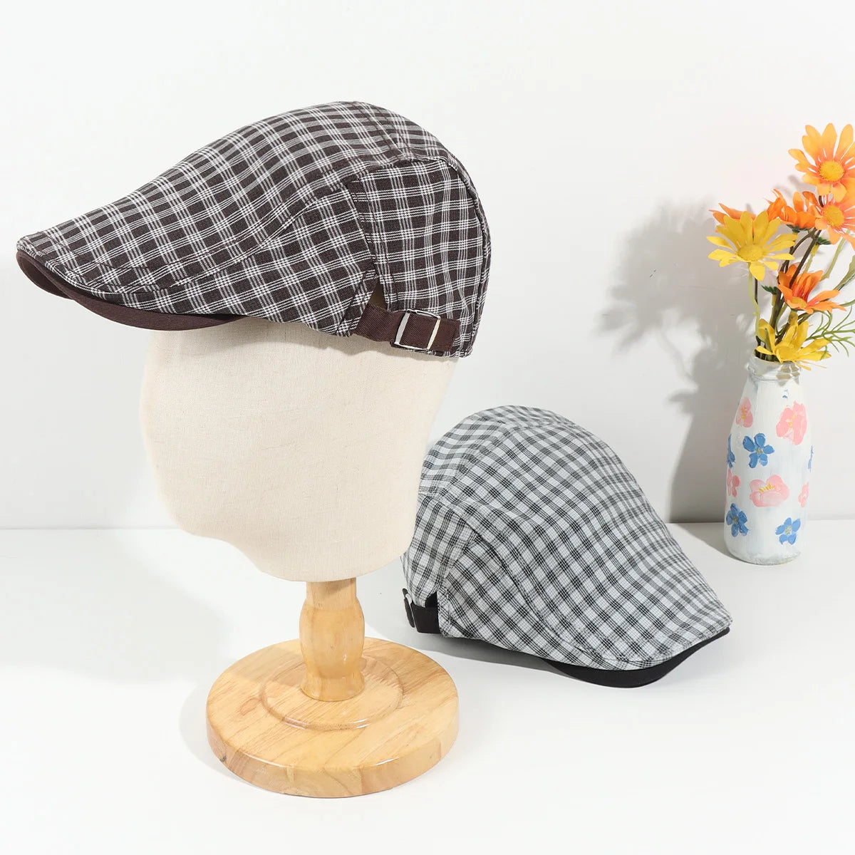Autumn Winter Unisex Cotton Newsboy Cap Fashionable Custom Adjustable Hat for Men Women Beach Sports Casual Wear Hot Selling