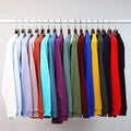 Men's Casual 100% Cotton T-Shirt Custom Heavyweight Long Sleeve 230gsm Breathable O-Neck Plus Size Logo Printing