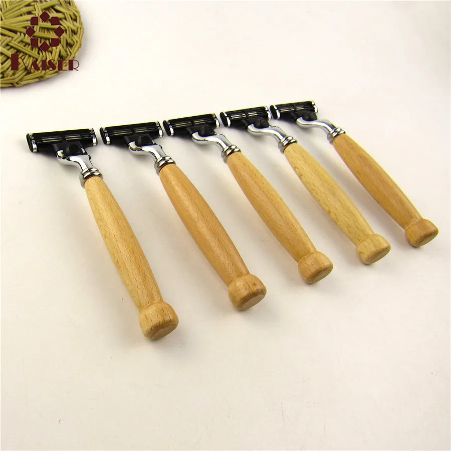 Custom Logo Accept Disposable Twin Blade Biodegradable Plastic Handle Razor with Smooth Shave for Men