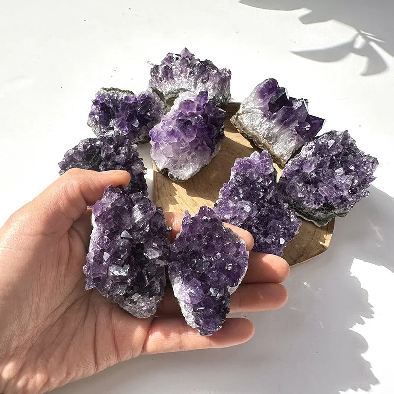 Manufacturers Small Specimen Crystal Cluster Uruguay Amethyst Druzy Crystal Cluster