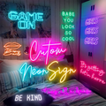 Free Design Custom Led Light Will You Marry Me Happy Birthday Neon Signs Custom for Room Home Wedding Decor
