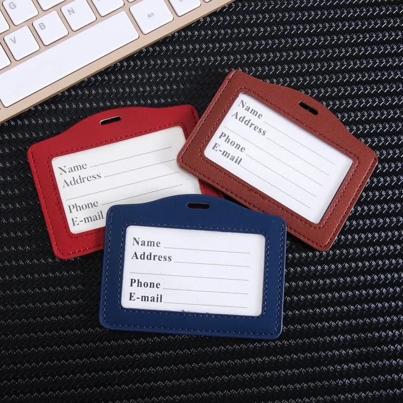 Wholesale Customized Multi-Function Fashion PU Leather Identification Bus Pass Card Holder No Closure Solid Carton Landi LT-w002