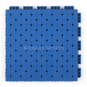Enlio TPE Suspended Floor Interlocking Basketball Court Flooring Modern Design Graphic Design FIBA Approved 98% Ball Bounce for
