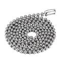 Stainless Steel  Pendant Chain Titanium Steel Beads Chain 50/55/60/65/70cm