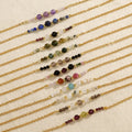 Go2boho  New Luxury Natural Stone Fashionable Single Chain Lobster Buckle Bracelet for Women Niche and Versatile to Wear