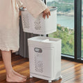 Bathroom Cart Rack Laundry Dirty Clothes Basket with WheelsSplittable Removable Household Classification Thickened Storage Rack