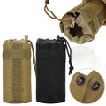 Outdoor Tactical Molle System Water Bottle Holder Bag Drawstring Bike Water Bottle Pouch Attachment Carrier