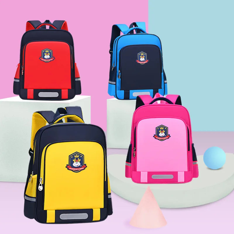 Wholesale Custom Lightweight Casual Students School Bag with Reflective Strip Free Sample Primay Travel Backpack Schoolbags
