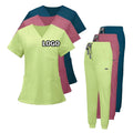 Customizable Unisex Woven Stretch Breathable Jogger Hospital Surgical Sets Scrub Suits Women Nursing Scrubs Uniforms