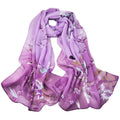 2024 New Wholesales Printing Design Spring and Summer Custom Logo Free Silk Women Chinese Style Chiffon Hijab Scarves