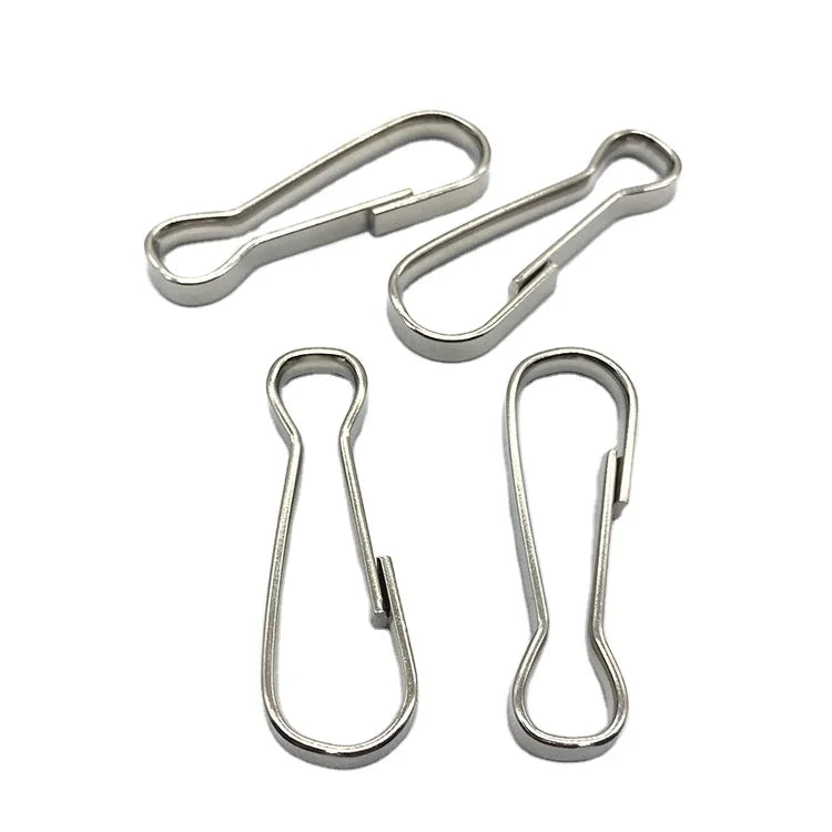 Factory Price Metal Spring Snap Hook 40.5mm Iron Lanyard Zipper Pull and ID Card Snap Clip Hooks
